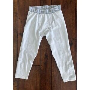 Under Armour Boys Fitted Cropped Heatgear Compression Leggings Size M
